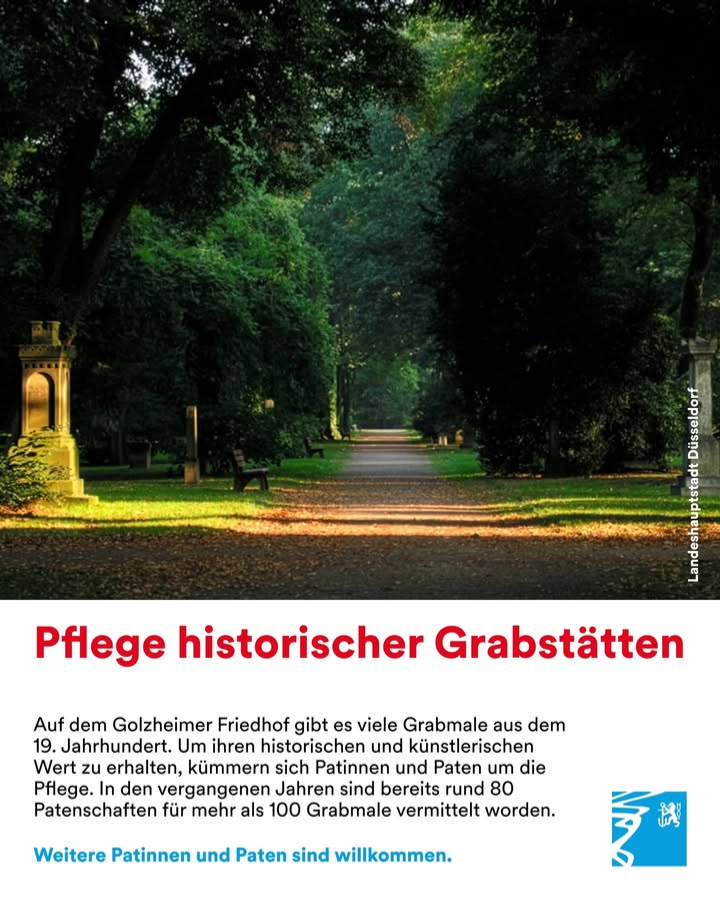 Putztag auf dem Golzheimer Friedhof in Kooperation mit der Stadt Düsseldorf