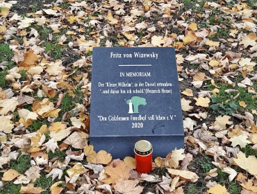 ..und der neue Gedenkstein für Heinrich Heines Schulfreund „der Kleine Wilhelm“